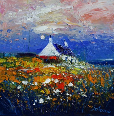 Croft on the Atlantic Isle of Tiree 16x16 Croft on the Atlantic Isle of Tiree 16x16